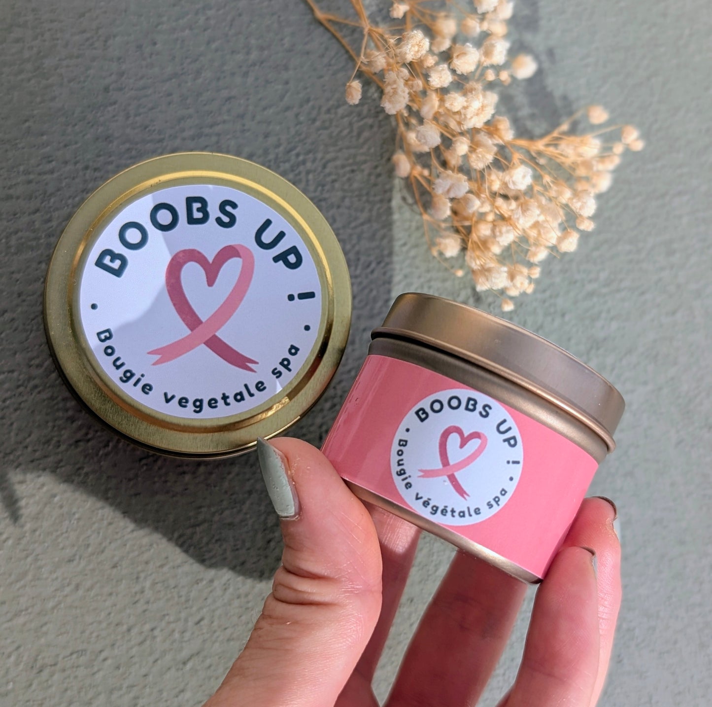 Bougie Octobre Rose - Coco & Fleur d'oranger