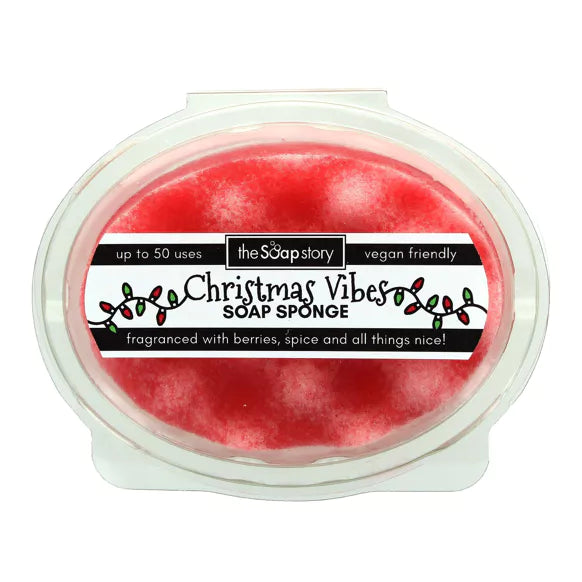 Savon éponge de Noël
