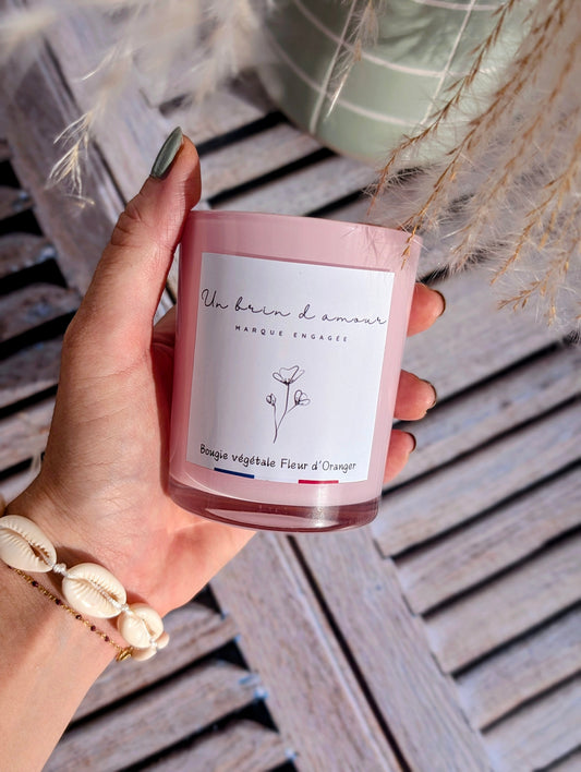 Bougie Fleur d’Oranger – Édition Octobre Rose 💗