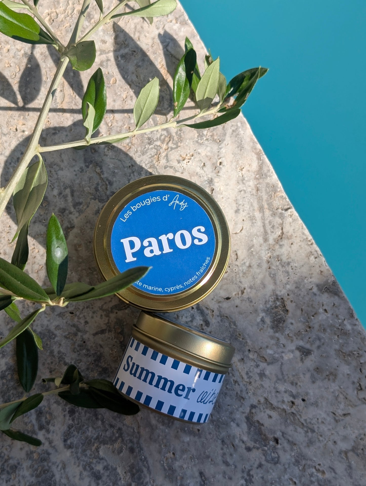 Bougie Paros - Criste marine, cyprès, agrumes
