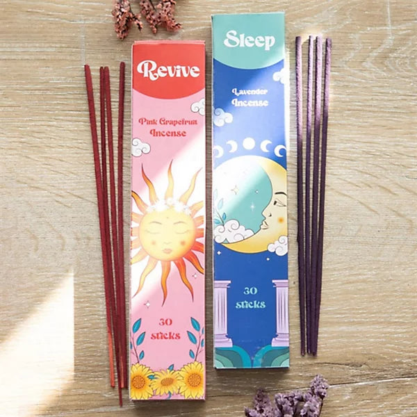 ☀️ Coffret 60 bâtonnets encens Lavande & Pamplemousse Rose