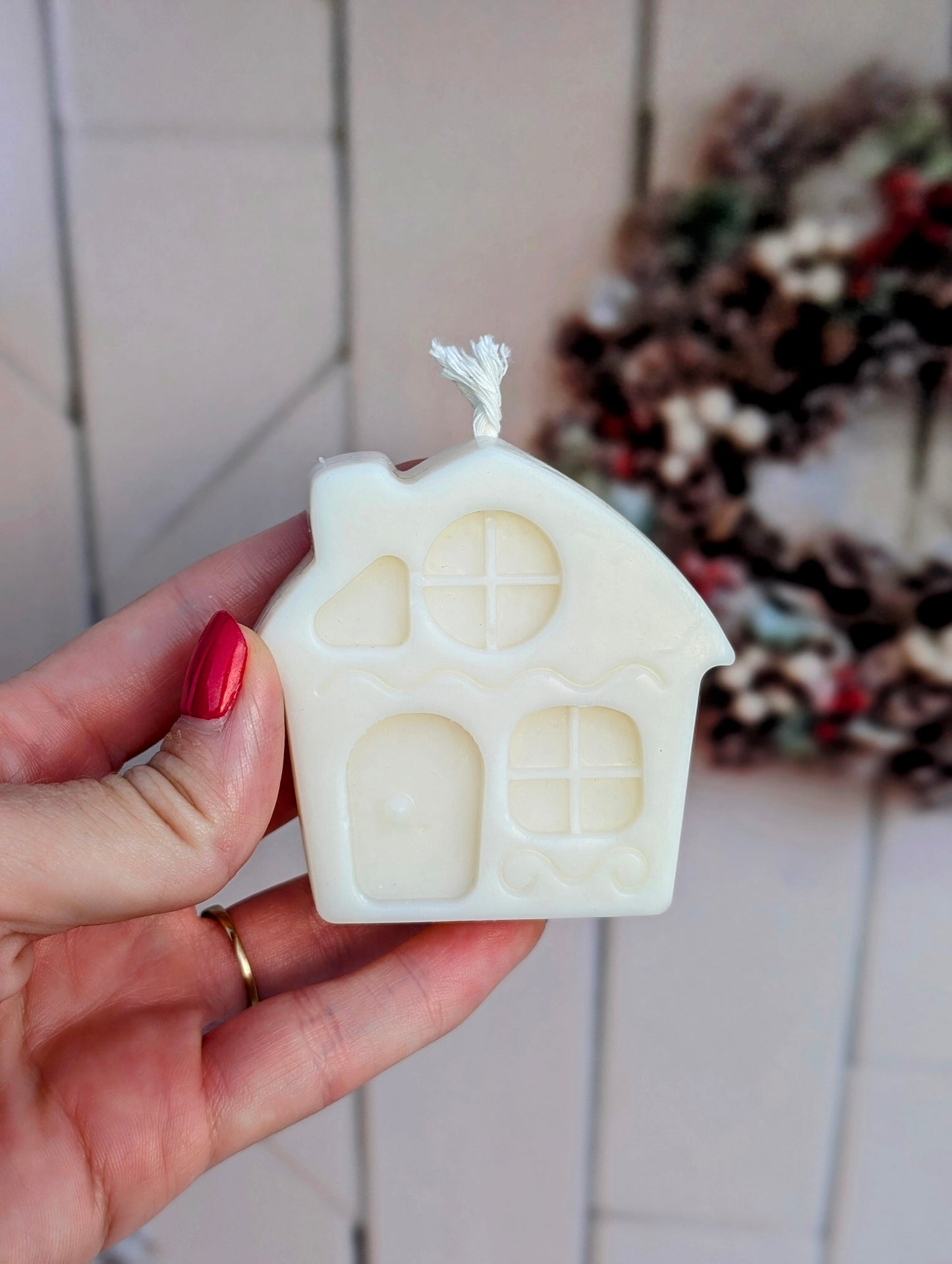 Bougie Maison de Noël