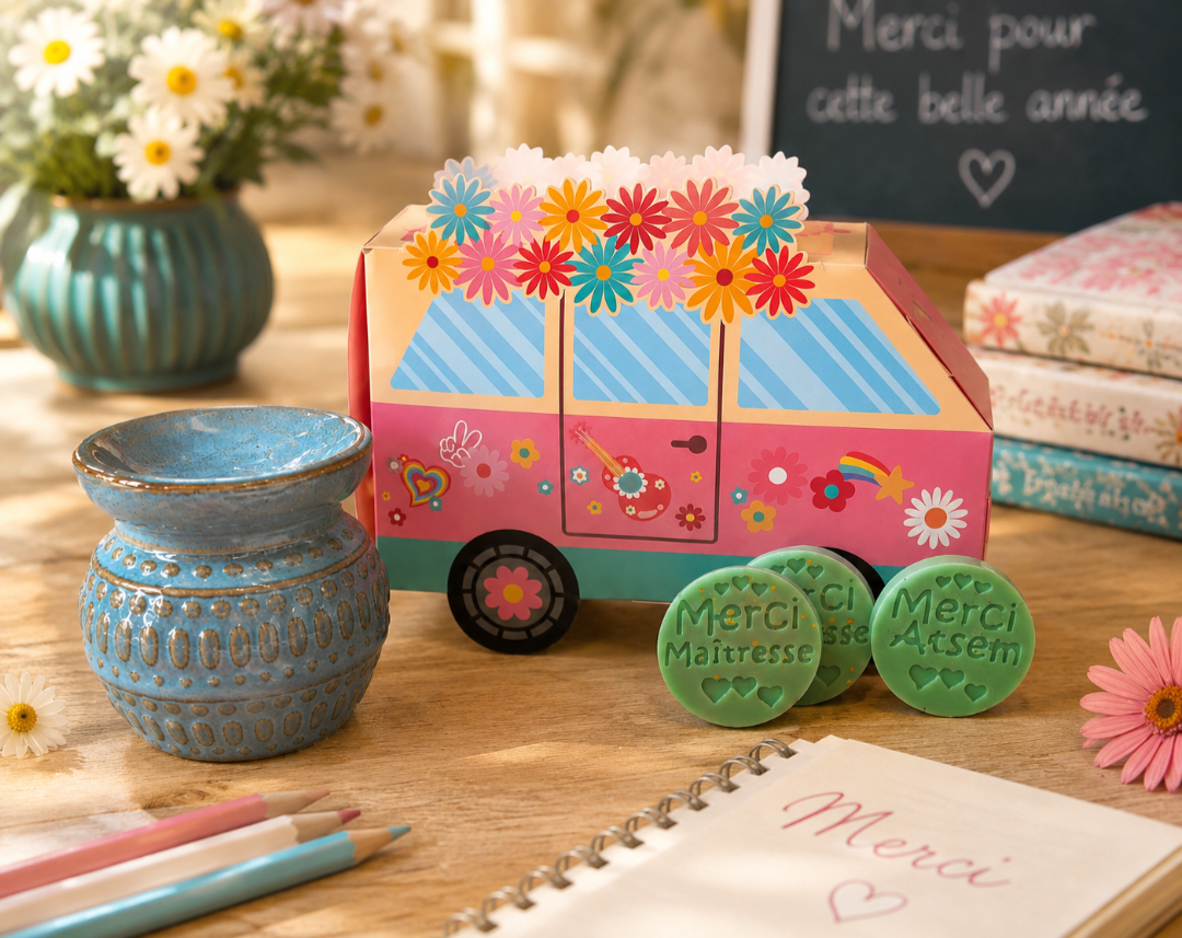🚐 Coffret Van Hippie Parfumé – Cadeau Maîtresse ou ATSEM