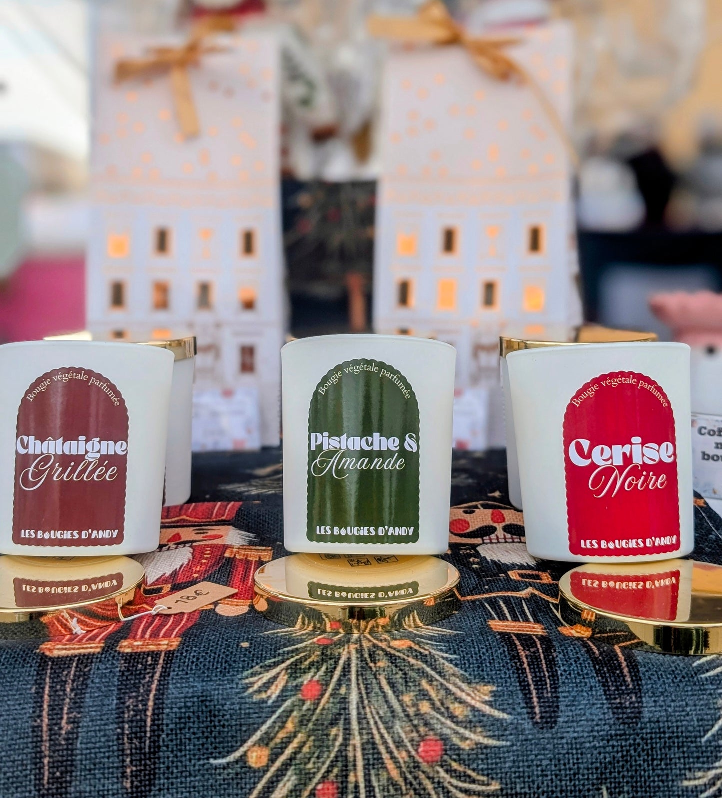 ⭐ Bougie parfumée Amande & Pistache 160g – Cire de soja – Édition limitée