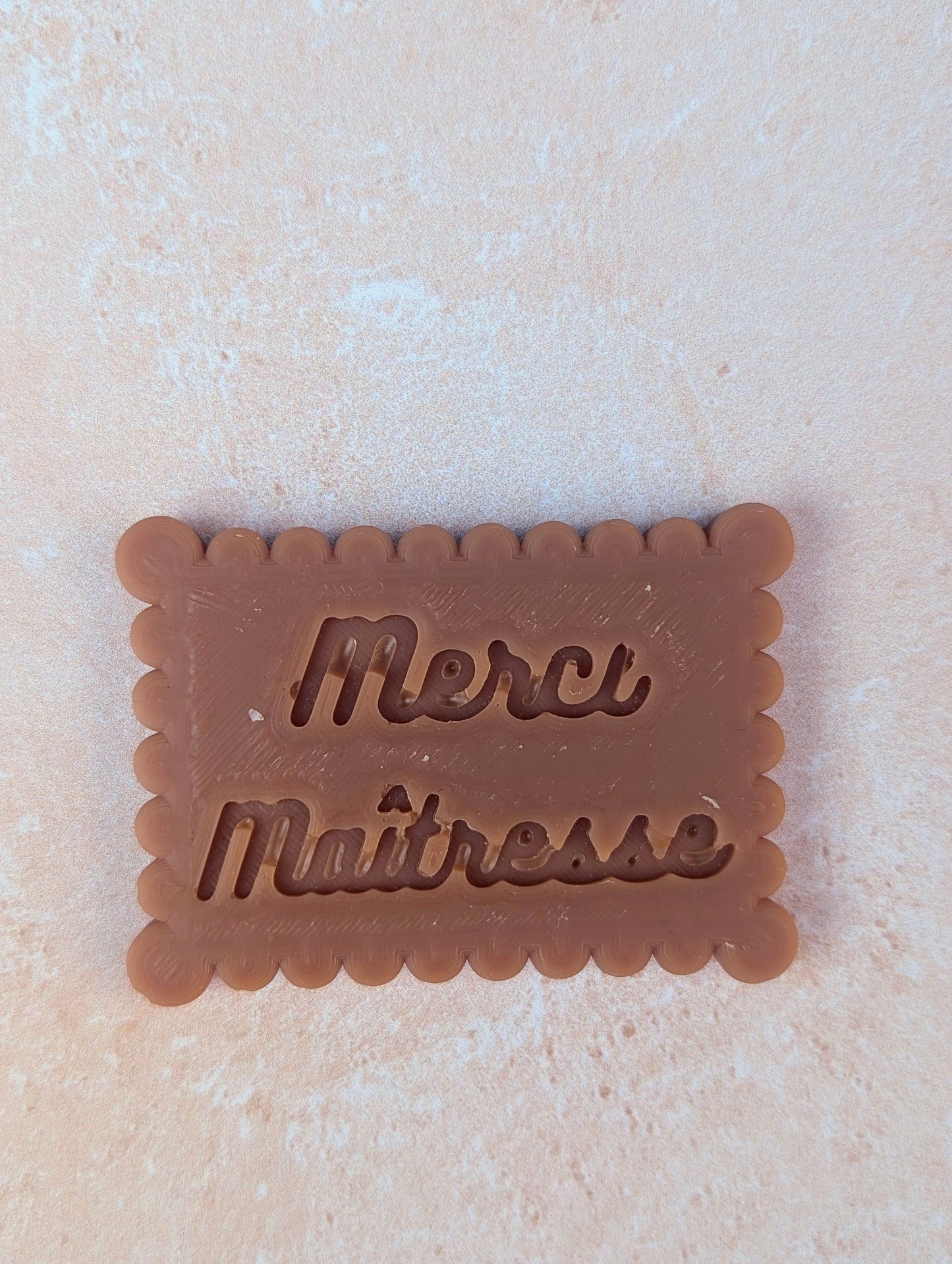 Fondant Parfumé "Merci Maîtresse" – Madeleine ✏️