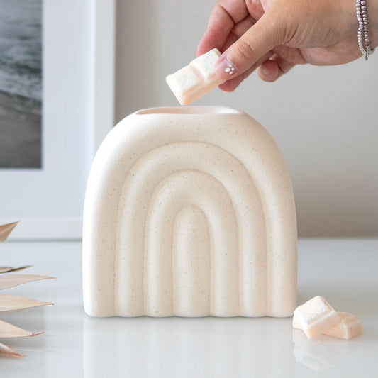 Brûle-parfum en céramique avec fondant parfumé artisanal – Les Bougies d'Andy Camargue