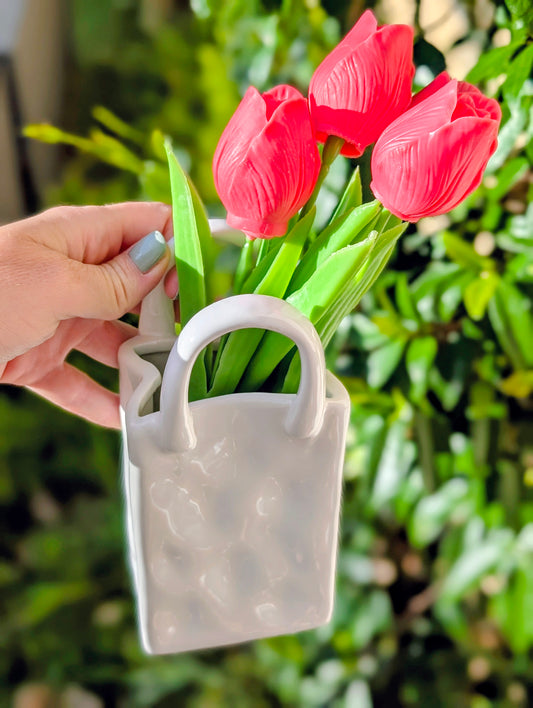 🌷 Bouquet parfumé Octobre Rose – 4 tulipes