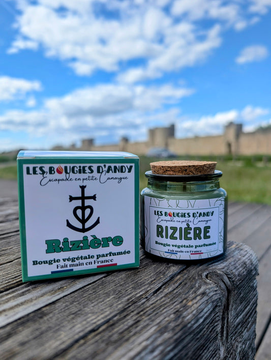 Bougie parfumée La Rizière 70g cire de soja – Les Bougies d'Andy Camargue