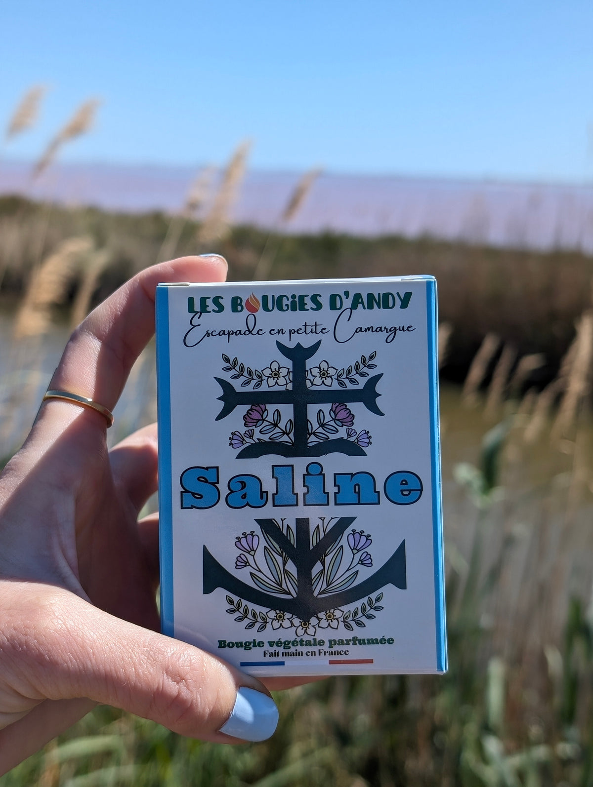 Bougie parfumée Saline 160g cire de soja – Les Bougies d'Andy Camargue