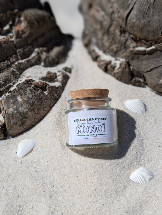 Bougie artisanale Monoï senteur exotique et solaire – Les Bougies d'Andy