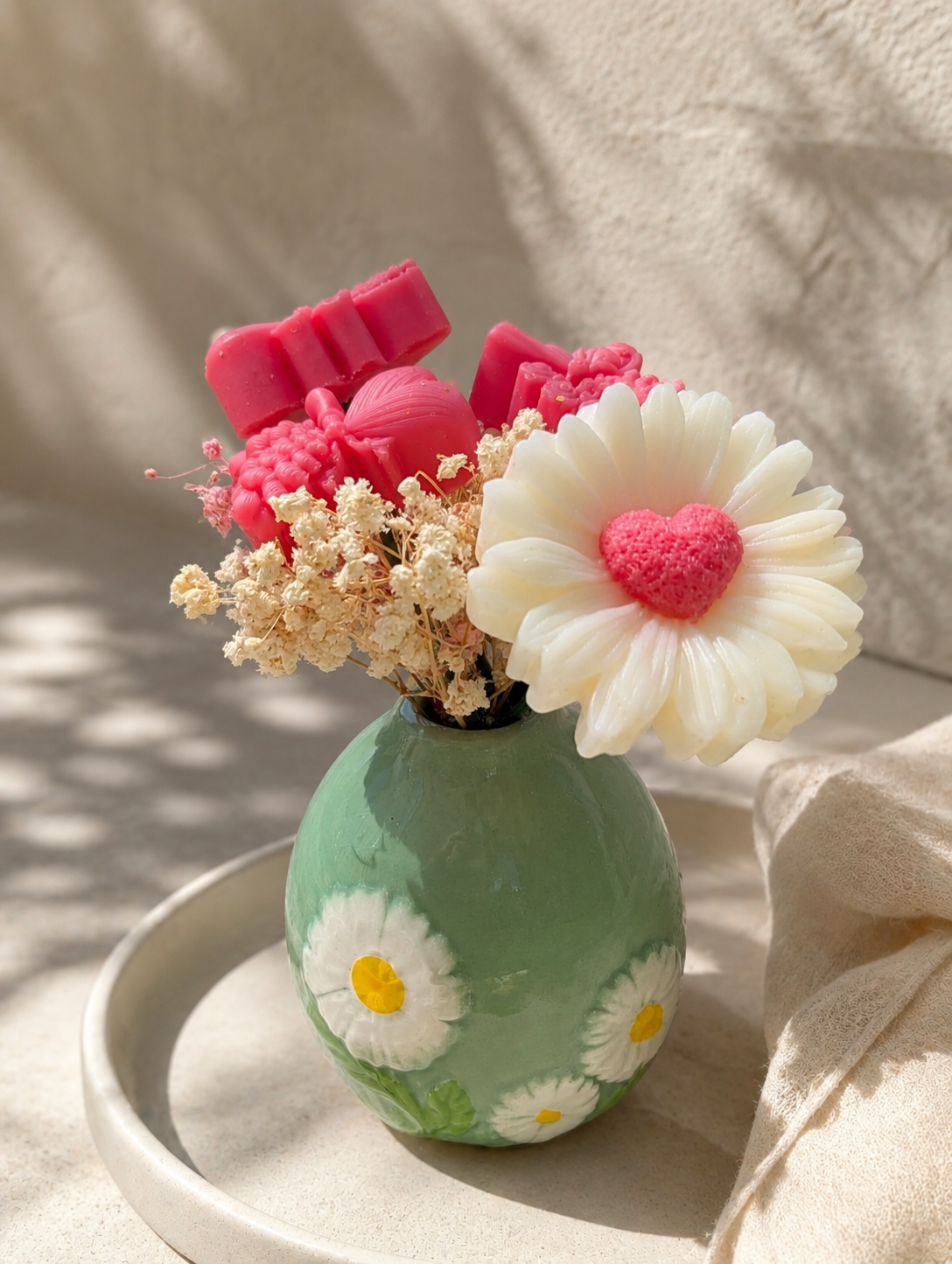 Mini bouquet parfumé cire végétale artisanal – Les Bougies d'Andy Camargue