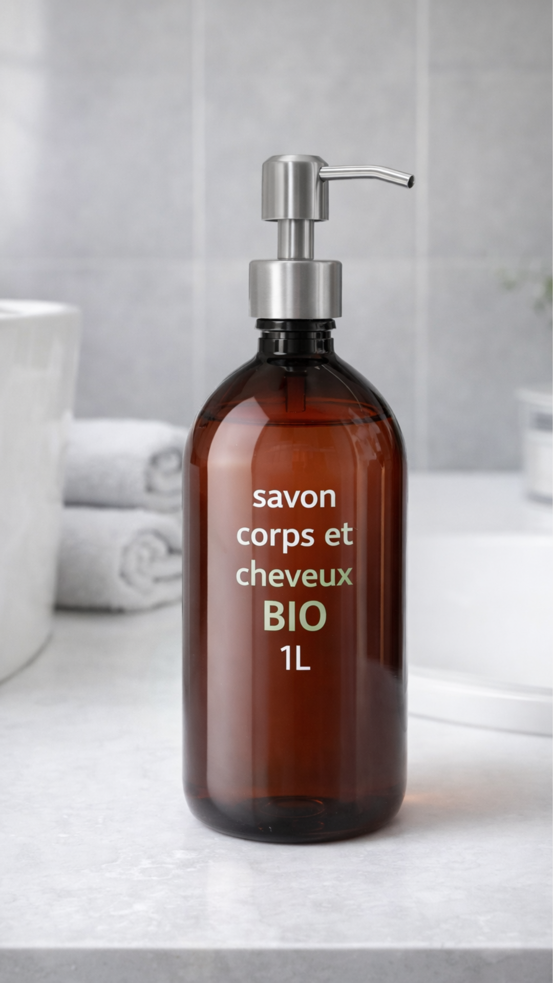Savon Liquide Corps & Cheveux Patchouli BIO – Surgras 8% Saponifié à Froid