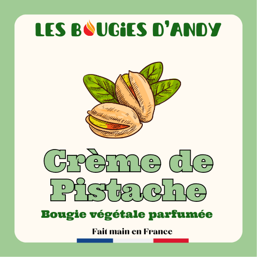 Bougie crème de Pistache