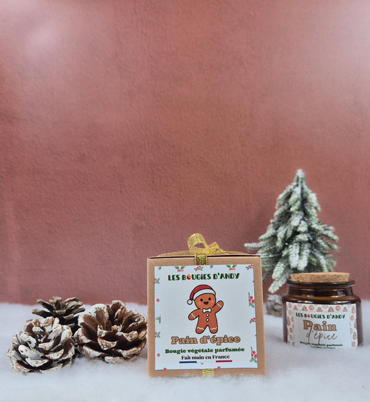 🎄 Bougie de Noël – Pain d’Épice