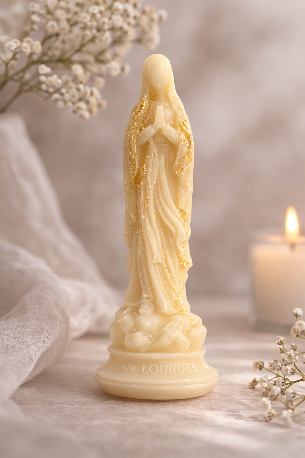 Statue Vierge en Cire Parfumée