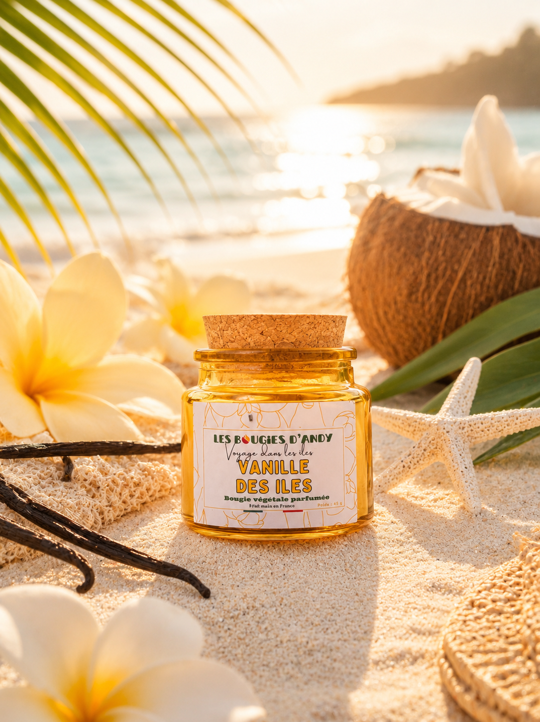 🍦 Bougie Parfumée Vanille des Îles