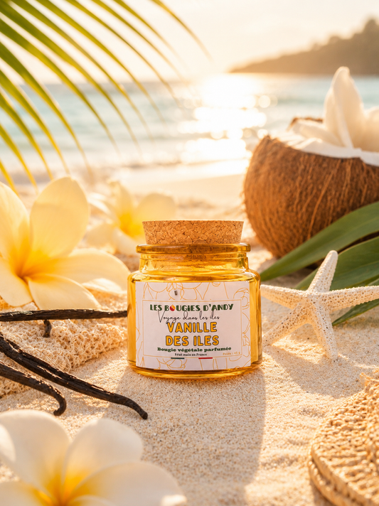 🍦 Bougie Parfumée Vanille des Îles