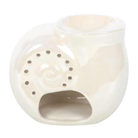 🐚 Brûle-Parfum Coquillage Spirale Nacré