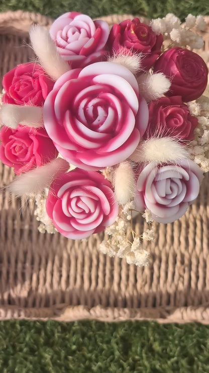 Bouquet éternel et son vase