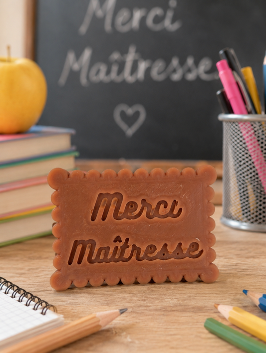 Fondant Parfumé "Merci Maîtresse" – Madeleine ✏️