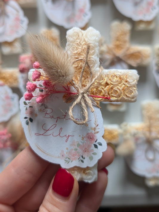 Mini Croix parfumée - cadeaux invités