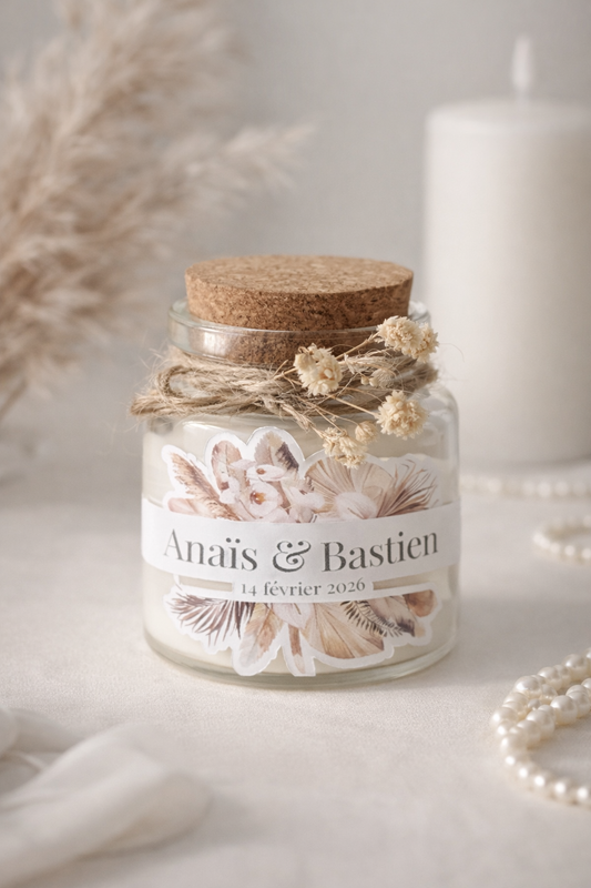 Mini Bougie 40g verre rond transparent