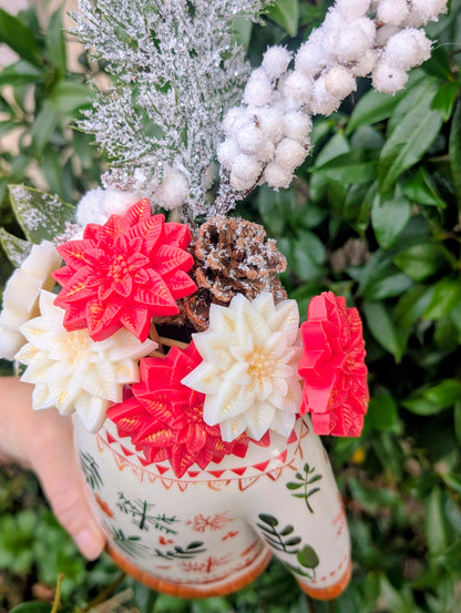 🎄 Bouquet  Parfumé – Vase Pull de Noël