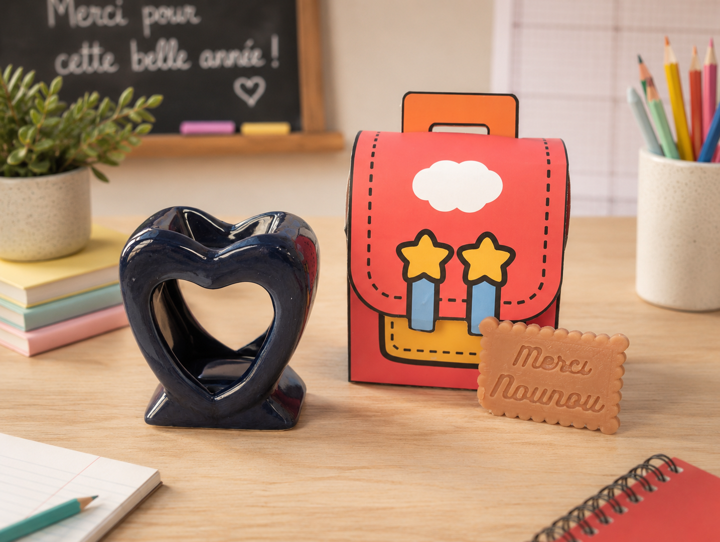 🎒Mini Coffret Cartable Parfumé – Cadeau Maîtresse, ATSEM ou Nounou