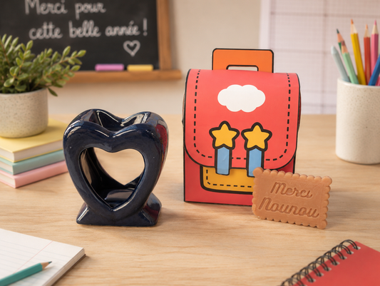 🎒Mini Coffret Cartable Parfumé – Cadeau Maîtresse, ATSEM ou Nounou